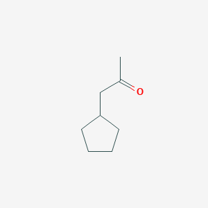 molecular formula C8H14O B058136 2-丙酮，1-环戊基- CAS No. 1122-98-1