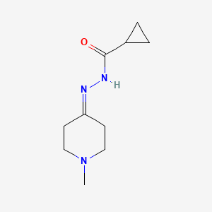 N'-(1-methyl-4-piperidinylidene)cyclopropanecarbohydrazide