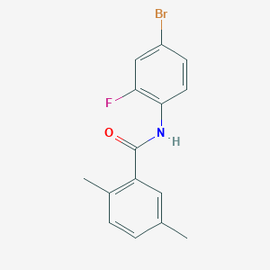 N-(4-bromo-2-fluorophenyl)-2,5-dimethylbenzamide