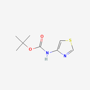 molecular formula C8H12N2O2S B581362 叔丁基噻唑-4-基氨基甲酸酯 CAS No. 1235406-42-4