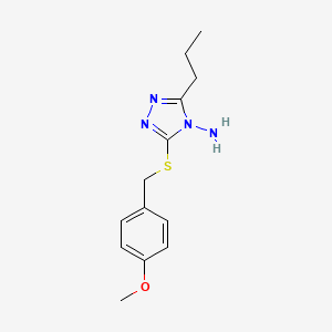 3-[(4-methoxybenzyl)thio]-5-propyl-4H-1,2,4-triazol-4-amine