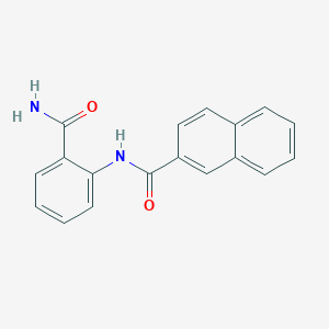 molecular formula C18H14N2O2 B5813653 N-[2-(aminocarbonyl)phenyl]-2-naphthamide 