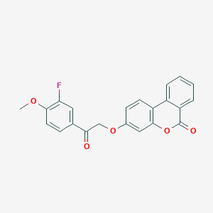 3-[2-(3-fluoro-4-methoxyphenyl)-2-oxoethoxy]-6H-benzo[c]chromen-6-one