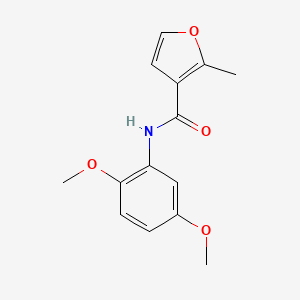 molecular formula C14H15NO4 B5813677 N-(2,5-dimethoxyphenyl)-2-methyl-3-furamide 