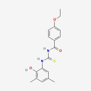 4-ethoxy-N-{[(2-hydroxy-3,5-dimethylphenyl)amino]carbonothioyl}benzamide