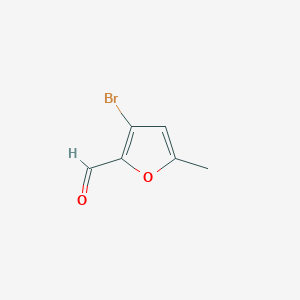 molecular formula C6H5BrO2 B058137 3-溴-5-甲基呋喃-2-甲醛 CAS No. 183562-13-2