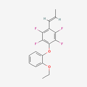 1-(2-ethoxyphenoxy)-2,3,5,6-tetrafluoro-4-(1-propen-1-yl)benzene