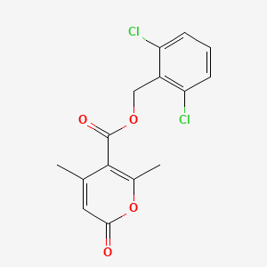 2,6-dichlorobenzyl 4,6-dimethyl-2-oxo-2H-pyran-5-carboxylate