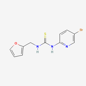 molecular formula C11H10BrN3OS B5813749 N-(5-bromo-2-pyridinyl)-N'-(2-furylmethyl)thiourea 