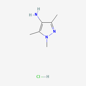 molecular formula C6H12ClN3 B581376 4-Amino-1,3,5-trimethylpyrazole hydrochloride CAS No. 1185303-62-1