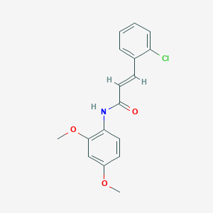 molecular formula C17H16ClNO3 B5813767 3-(2-chlorophenyl)-N-(2,4-dimethoxyphenyl)acrylamide 