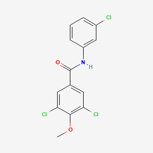 3,5-dichloro-N-(3-chlorophenyl)-4-methoxybenzamide