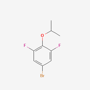 molecular formula C9H9BrF2O B581378 5-溴-1,3-二氟-2-异丙氧基苯 CAS No. 1309933-98-9