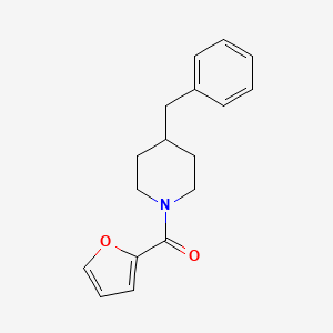 molecular formula C17H19NO2 B5813785 4-benzyl-1-(2-furoyl)piperidine 