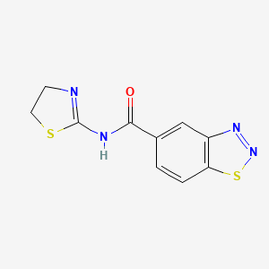 N-(4,5-dihydro-1,3-thiazol-2-yl)-1,2,3-benzothiadiazole-5-carboxamide