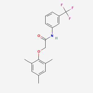 molecular formula C18H18F3NO2 B5813800 2-(mesityloxy)-N-[3-(trifluoromethyl)phenyl]acetamide 