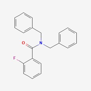 molecular formula C21H18FNO B5813808 N,N-二苄基-2-氟苯甲酰胺 CAS No. 57409-28-6