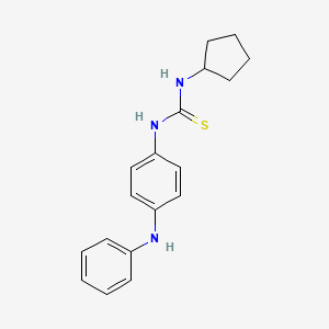 molecular formula C18H21N3S B5813819 N-(4-anilinophenyl)-N'-cyclopentylthiourea 