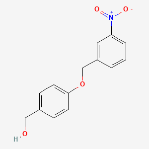 molecular formula C14H13NO4 B5813824 {4-[(3-nitrobenzyl)oxy]phenyl}methanol 