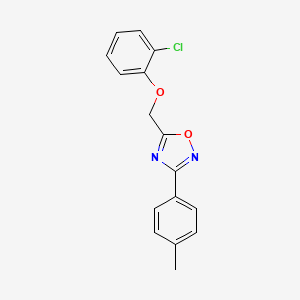 5-[(2-chlorophenoxy)methyl]-3-(4-methylphenyl)-1,2,4-oxadiazole