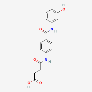 4-[(4-{[(3-hydroxyphenyl)amino]carbonyl}phenyl)amino]-4-oxobutanoic acid