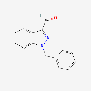 molecular formula C15H12N2O B581387 1-苄基吲唑-3-甲醛 CAS No. 1186509-61-4