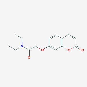 molecular formula C15H17NO4 B5813870 N,N-diethyl-2-[(2-oxo-2H-chromen-7-yl)oxy]acetamide 