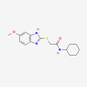 N-cyclohexyl-2-[(5-methoxy-1H-benzimidazol-2-yl)thio]acetamide