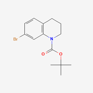 molecular formula C14H18BrNO2 B581395 tert-Butyl 7-bromo-3,4-dihydroquinoline-1(2H)-carboxylate CAS No. 1187932-64-4