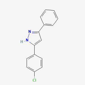 molecular formula C15H11ClN2 B5813951 3-(4-chlorophenyl)-5-phenyl-1H-pyrazole CAS No. 30152-32-0