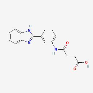 4-{[3-(1H-benzimidazol-2-yl)phenyl]amino}-4-oxobutanoic acid