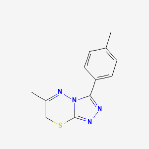 6-methyl-3-(4-methylphenyl)-7H-[1,2,4]triazolo[3,4-b][1,3,4]thiadiazine