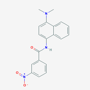 molecular formula C19H17N3O3 B5813974 N-[4-(dimethylamino)-1-naphthyl]-3-nitrobenzamide 