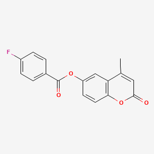 4-methyl-2-oxo-2H-chromen-6-yl 4-fluorobenzoate