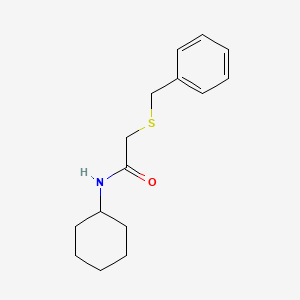 molecular formula C15H21NOS B5814006 2-(benzylthio)-N-cyclohexylacetamide 