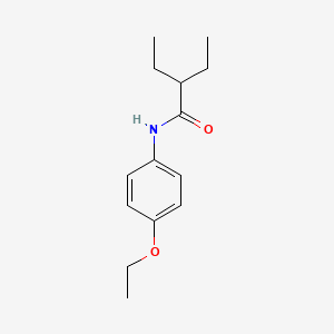 molecular formula C14H21NO2 B5814013 N-(4-ethoxyphenyl)-2-ethylbutanamide CAS No. 6429-45-4