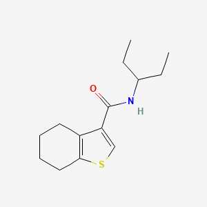 molecular formula C14H21NOS B5814022 N-(1-ethylpropyl)-4,5,6,7-tetrahydro-1-benzothiophene-3-carboxamide 