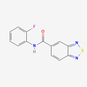 molecular formula C13H8FN3OS B5814027 N-(2-fluorophenyl)-2,1,3-benzothiadiazole-5-carboxamide 