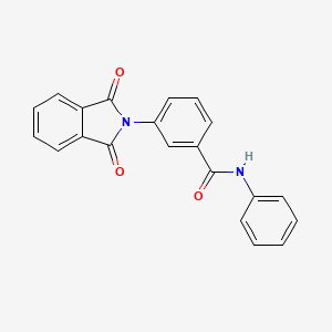 molecular formula C21H14N2O3 B5814040 3-(1,3-dioxo-1,3-dihydro-2H-isoindol-2-yl)-N-phenylbenzamide 