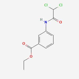 molecular formula C11H11Cl2NO3 B5814042 ethyl 3-[(dichloroacetyl)amino]benzoate 