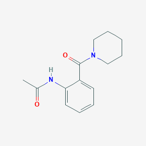 molecular formula C14H18N2O2 B5814050 N-[2-(1-piperidinylcarbonyl)phenyl]acetamide CAS No. 42103-91-3