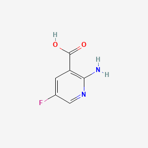 molecular formula C6H5FN2O2 B581406 2-Amino-5-fluoronicotinic acid CAS No. 1196154-03-6