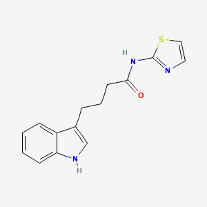 molecular formula C15H15N3OS B5814062 4-(1H-indol-3-yl)-N-1,3-thiazol-2-ylbutanamide 