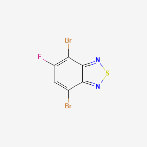 molecular formula C6HBr2FN2S B581407 4,7-Dibromo-5-fluoro-2,1,3-benzothiadiazole CAS No. 1347736-74-6