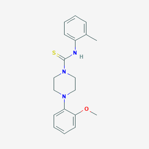 molecular formula C19H23N3OS B5814078 4-(2-methoxyphenyl)-N-(2-methylphenyl)-1-piperazinecarbothioamide 