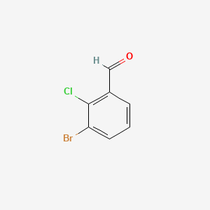 molecular formula C7H4BrClO B581408 3-Bromo-2-chlorobenzaldehyde CAS No. 1197050-28-4