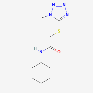 molecular formula C10H17N5OS B5814111 N-cyclohexyl-2-[(1-methyl-1H-tetrazol-5-yl)thio]acetamide 