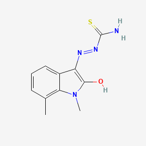 molecular formula C11H12N4OS B5814119 1,7-dimethyl-1H-indole-2,3-dione 3-thiosemicarbazone 