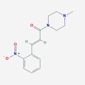 1-methyl-4-[3-(2-nitrophenyl)acryloyl]piperazine