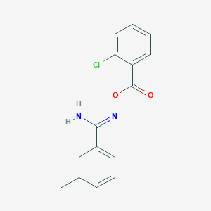 N'-[(2-chlorobenzoyl)oxy]-3-methylbenzenecarboximidamide